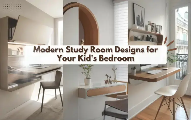 modern study room designs for kids bedroom